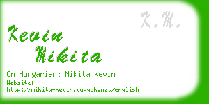 kevin mikita business card
